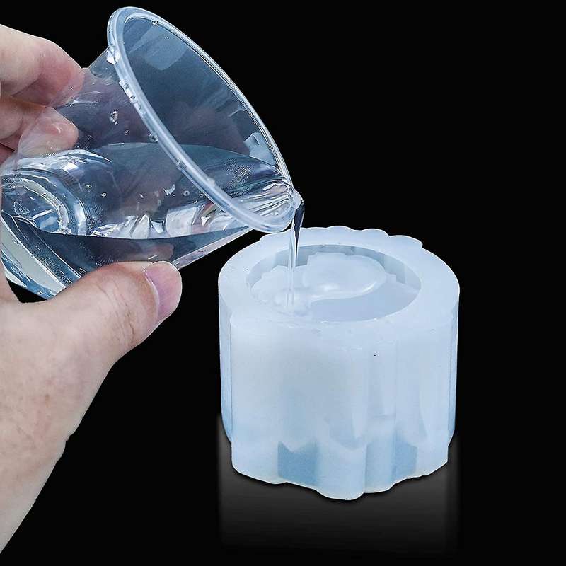 Candle Holder Resin Mold,Candlestick Silicone Resin for DIY Jewelry Storage Box,Crafts Casting,Trink
