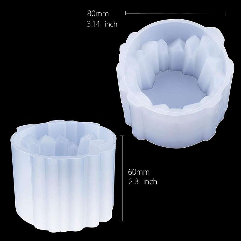 Candle Holder Resin Mold,Candlestick Silicone Resin for DIY Jewelry Storage Box,Crafts Casting,Trink