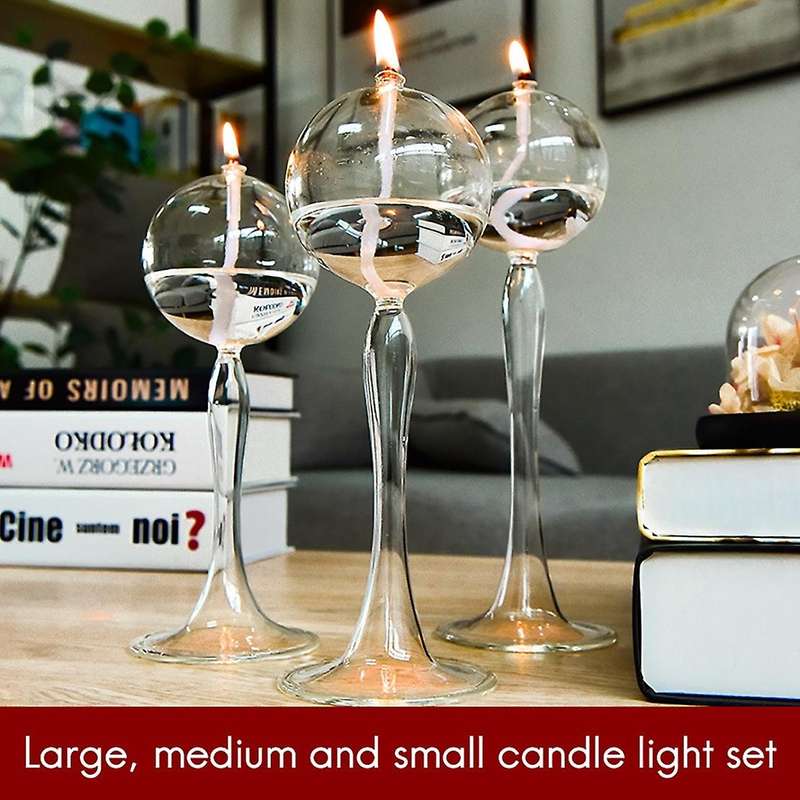 Candle Holders Decorative Tea Light Candleholders for Home Transparent Handmade Glass Candle Holder