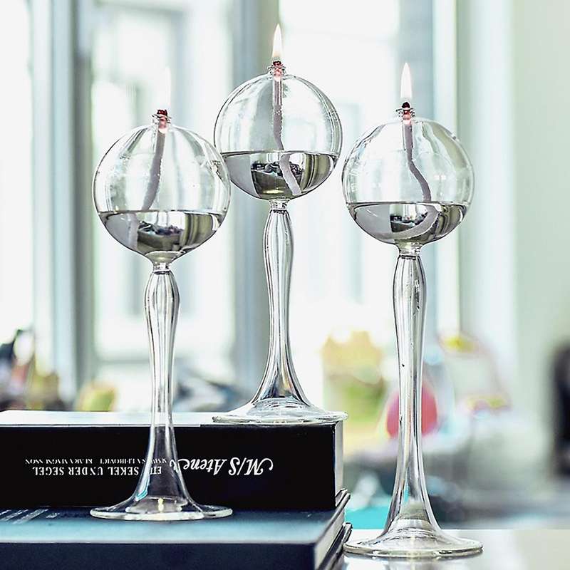 Candle Holders Decorative Tea Light Candleholders for Home Transparent Handmade Glass Candle Holder