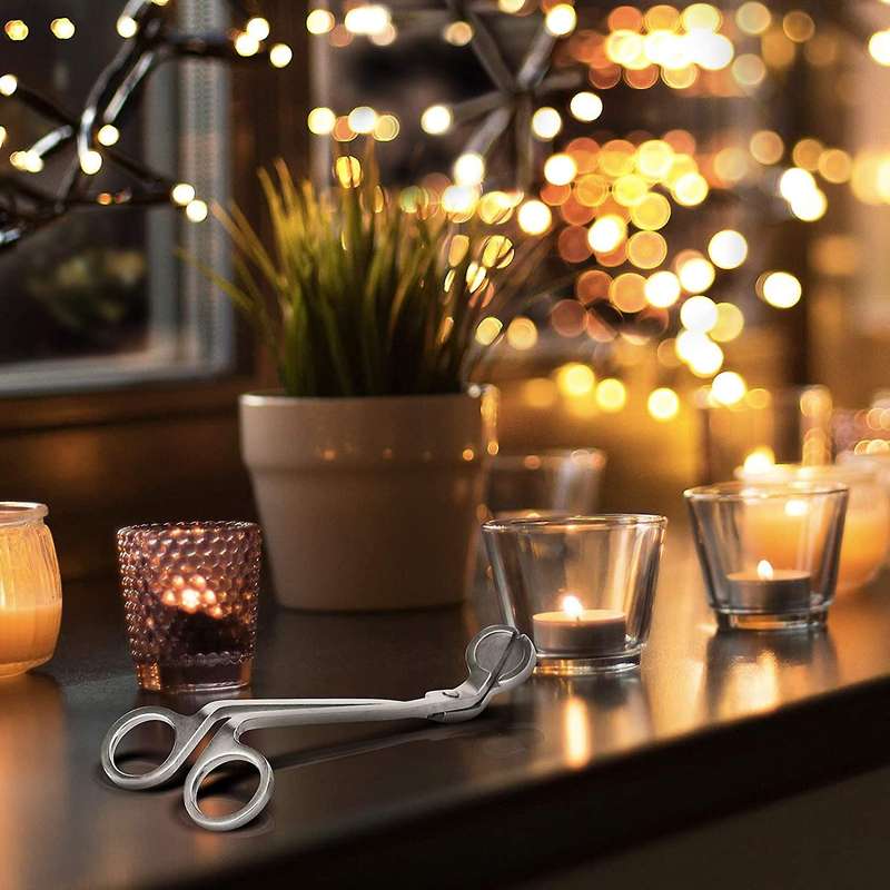 Candle Wick Trimmer, Stainless Steel Wick Clipper Cutter, Scissors,reaches Deep Into Candles to Cut