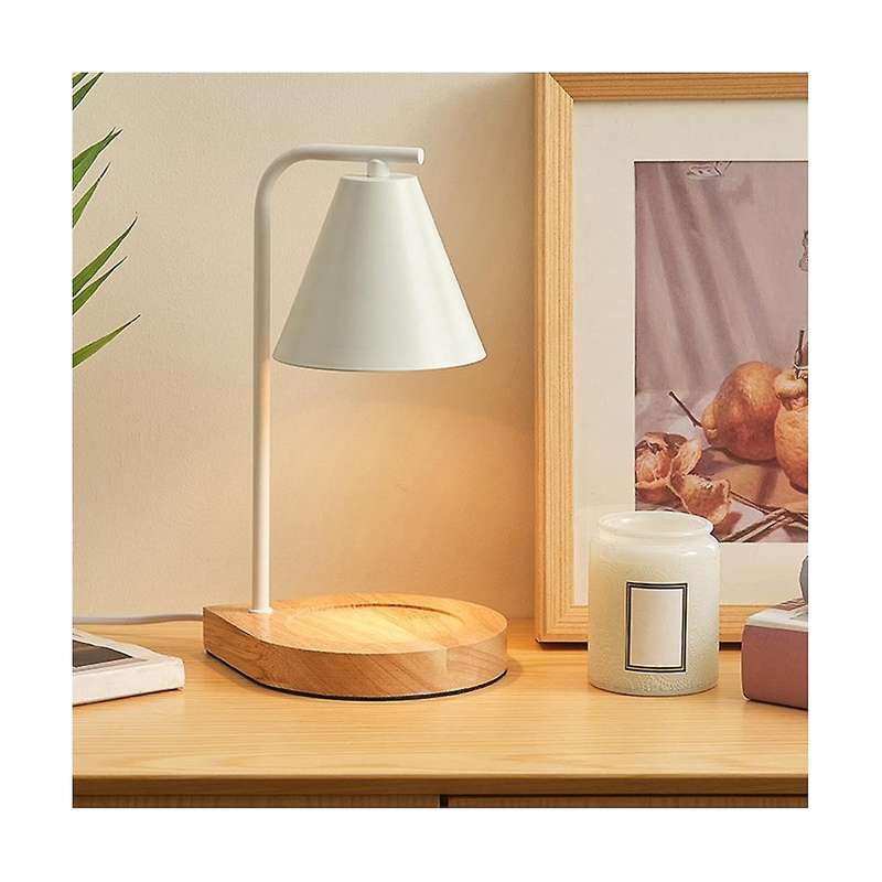 Candle Warmer Lamp Home Decor Wax Melt for Regular Size Jar Candles Wooden Base Us Plug