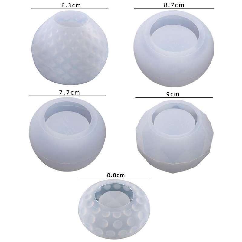 Candles Holders Resin Mold,Bowl Candleholders Silicone Candlestick Casting Mold for Wedding Centerpi