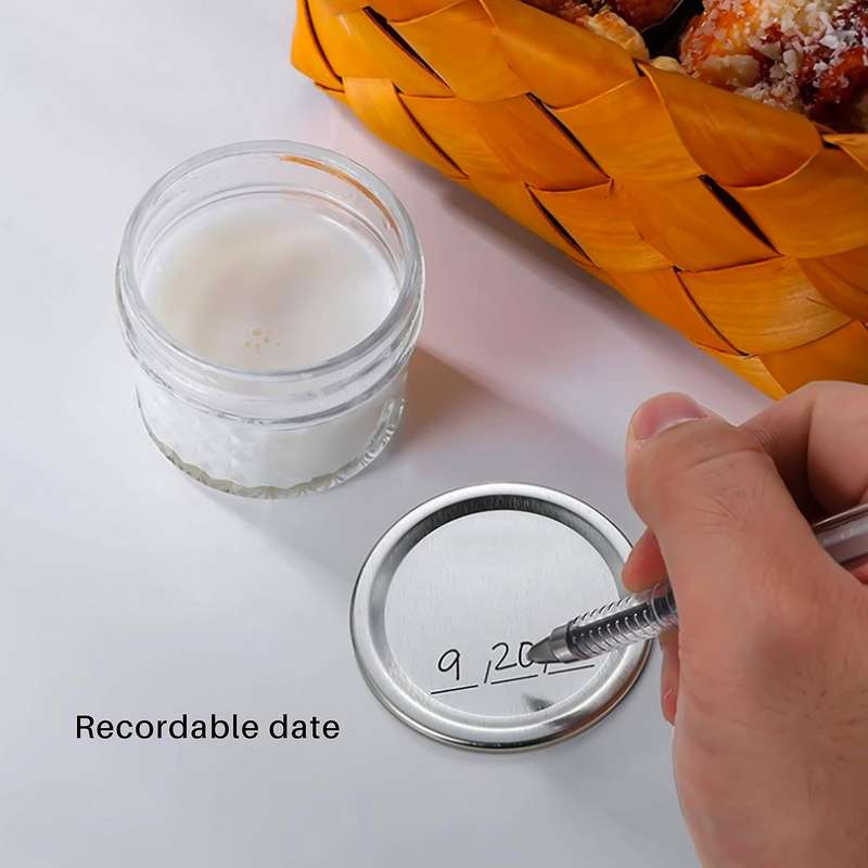 Canning ,120 Pcs ,regular Mouth Canning ,metal Lid Split-type with Airtight Seal and Leak Proof