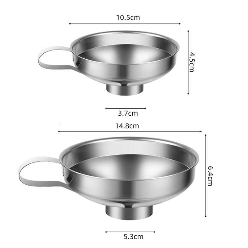 Canning Funnel, 2 Pack Stainless Steel Canning Supplies Kitchen Funnel Mason Jar Funnel Canning Fun