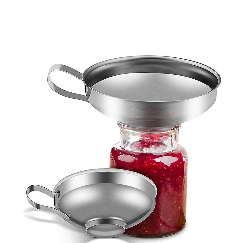 Canning Funnel, 2 Pack Stainless Steel Canning Supplies Kitchen Funnel Mason Jar Funnel Canning Fun