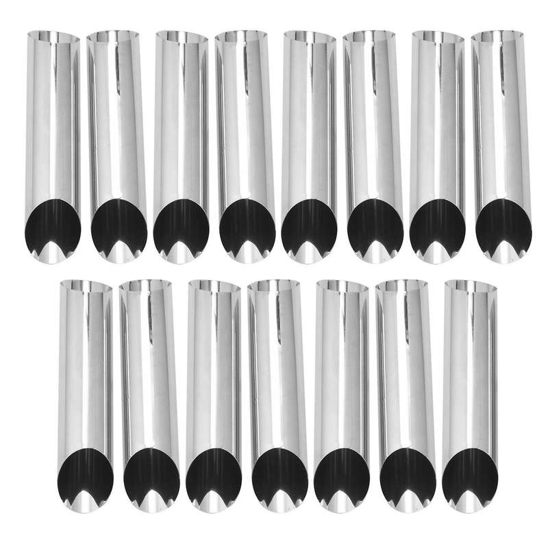Cannoli Tubes, 5 Inch Stainless Steel Cannoli Forms Non-Stick Cream Horn Danish Molds for Shell Cre