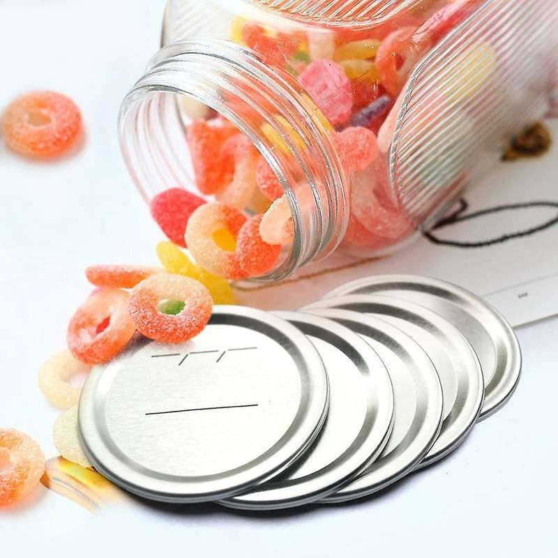 Canning Lids Regular Mouth for Ball/kerr Jars, Split-type Metal Mason Jar Lids with Silicone Seals