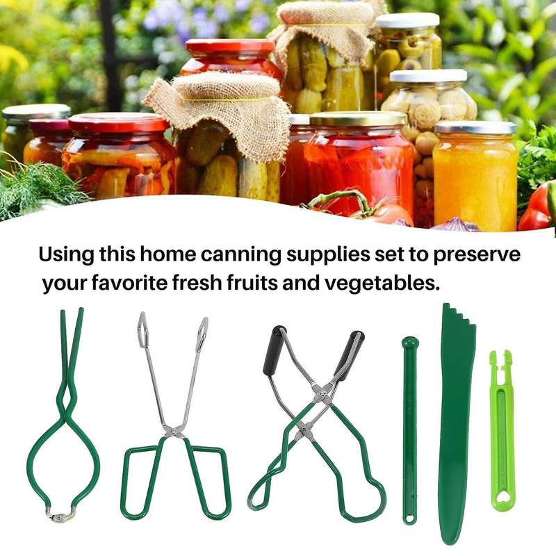 Canning Supplies Kit,canning Tools Set Jar ,lid ,canning Tongs,bubble Popper and Canning Lids Remov