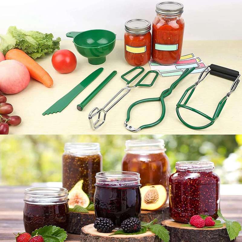 Canning Supplies Kit,canning Tools Set Jar ,lid ,canning Tongs,bubble Popper and Canning Lids Remov