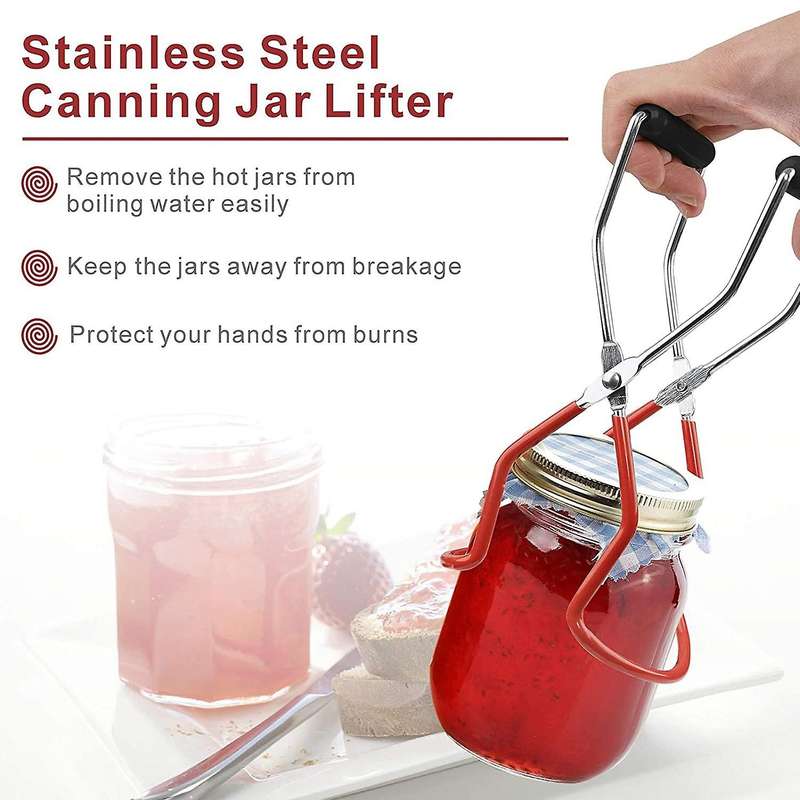 Canning Rack 3 Pcs,Canning Jar Lifter and Steamer Canning Rack Collapsible Funnel,Canning Jar Rack,