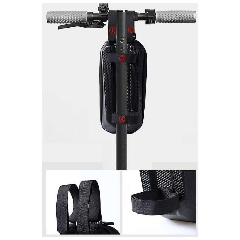 Capacity Front Hanging Scooter Storage Bag,scooter Bag,universal Eva Waterproof Scooter Handlebar