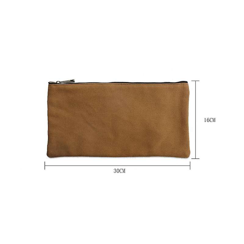 Canvas Tool Pouch Bags Zipper Small Multipurpose Organizer Pouch,with Buckle,for Storage Tools Items