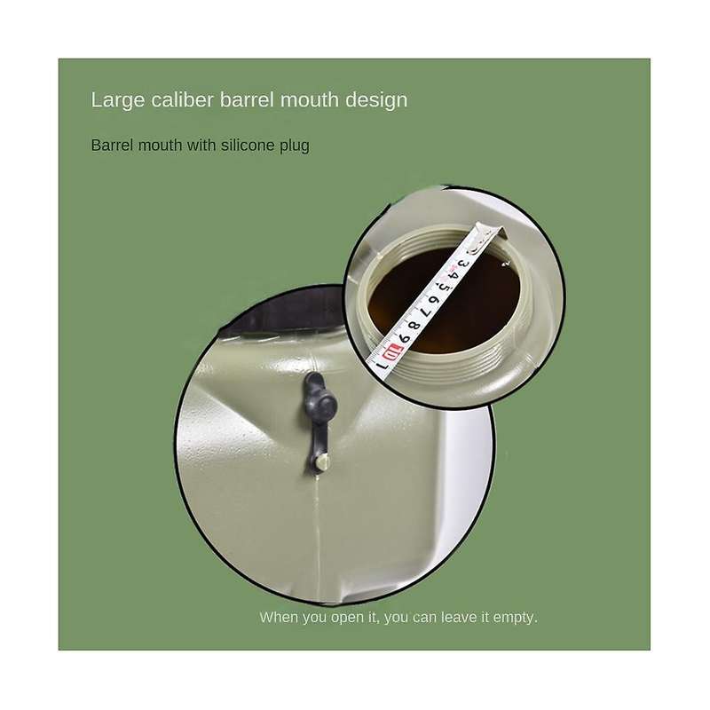 -capacity Water Container with Spigot 10l Water Storage Carrier Portable Bucket for Camping Hiking