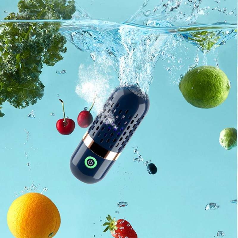 Capsule Shape Fruit Vegetable Washing Machine Protable Wireless Fruit Food Purifier Household Food