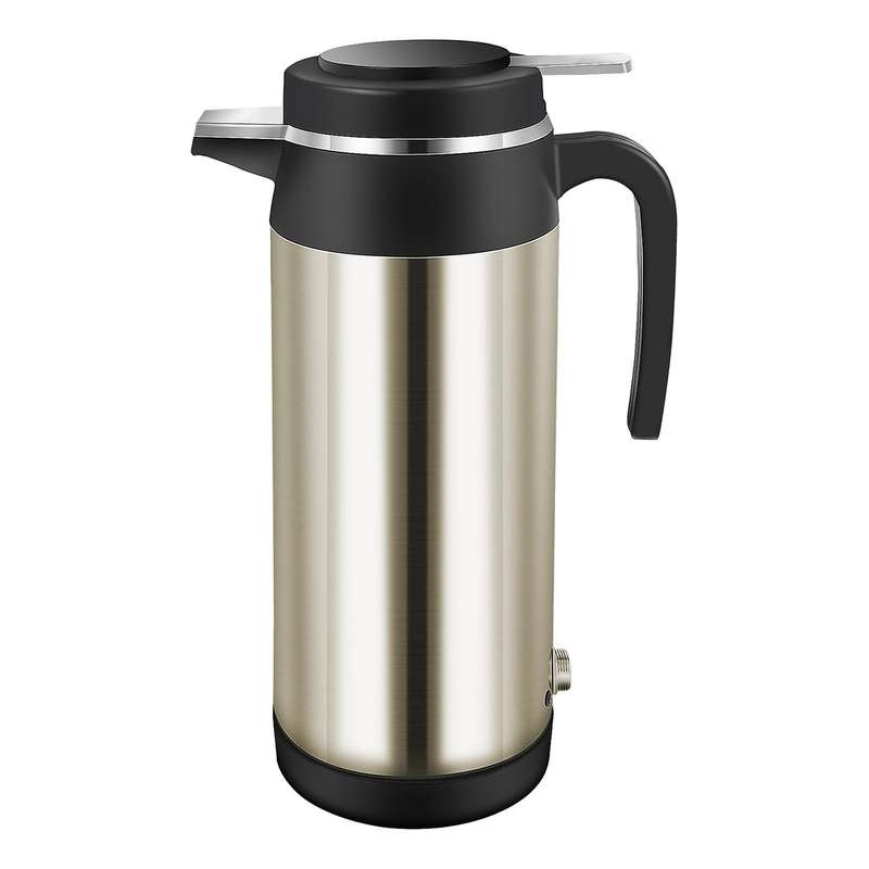 Car 12v 1200ml Electric Car Travel Heater Capacity Tea Coffee Car Boiler Suitable for Camping Gold