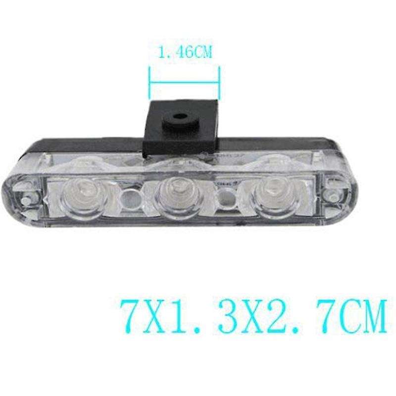 Car 12 LED Red & Blue Police Strobe Flash Light Dash Emergency Warning Lamp Ultra-Thin Wireless