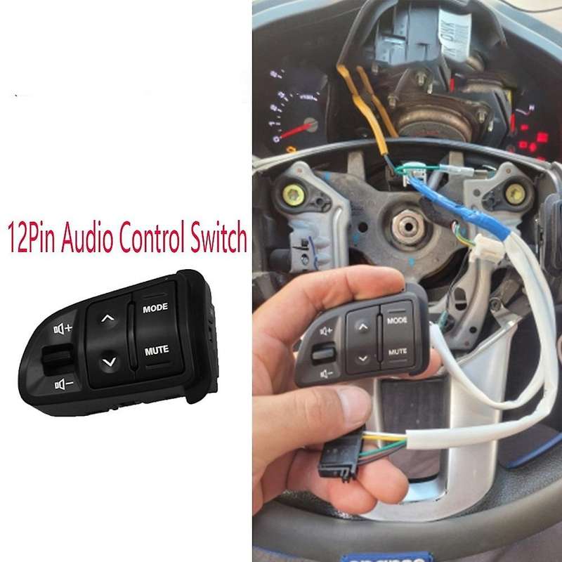 Car 12 Pin Steering PAD Audio Control Switch Answering Phone Steering Wheel Switch for SL 2011-2016