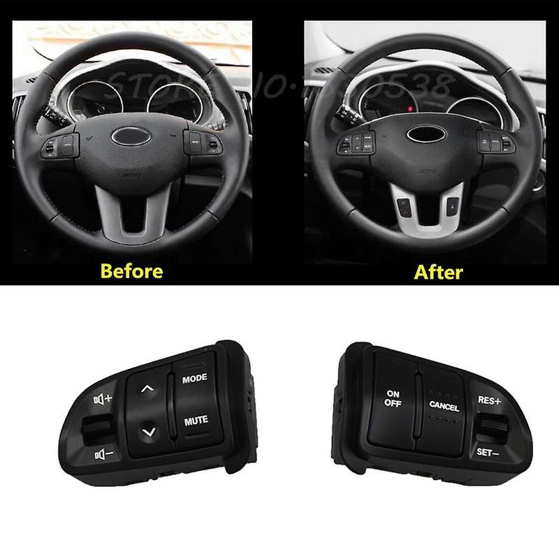 Car 12 Pin Steering PAD Audio Control Switch Answering Phone Steering Wheel Switch for SL 2011-2016