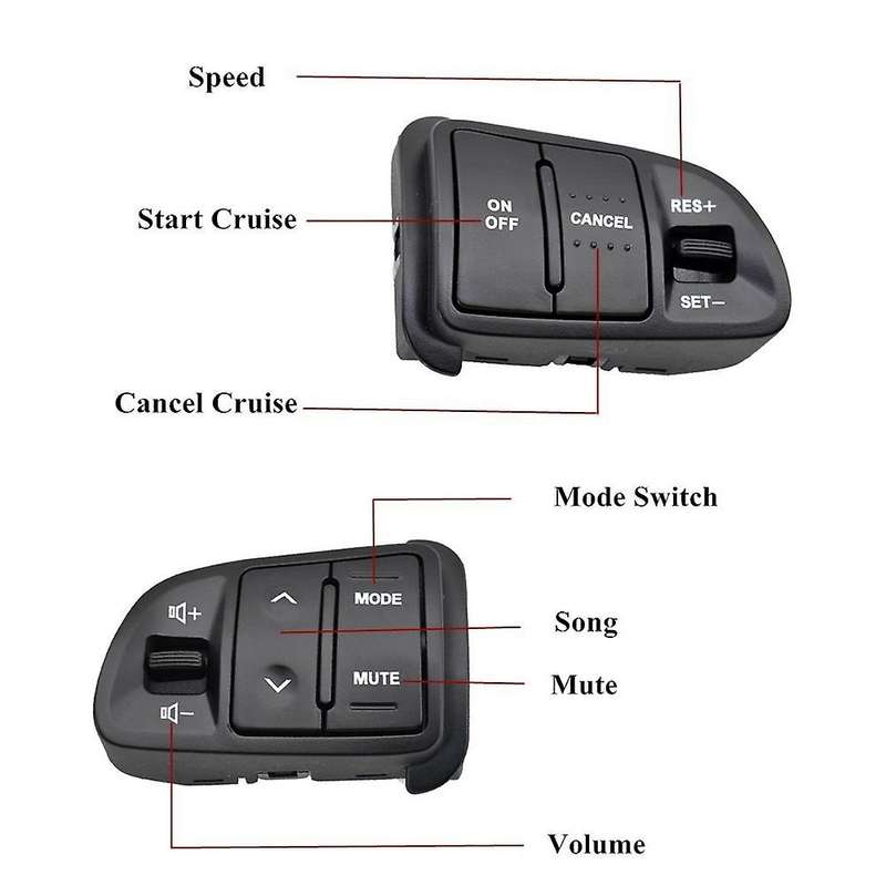 Car 12 Pin Steering PAD Audio Control Switch Answering Phone Steering Wheel Switch for SL 2011-2016