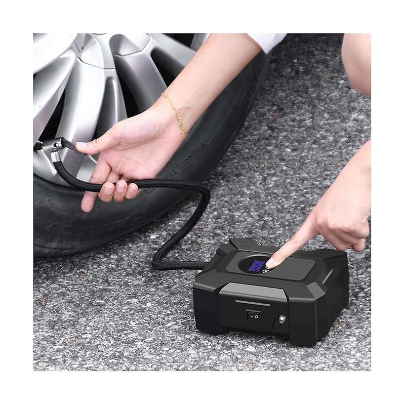 Car 12v 100 Psi Inflator Pump Car Air Pump with Led Lamp Suitable for Car Motorbikes Bicycles Air C