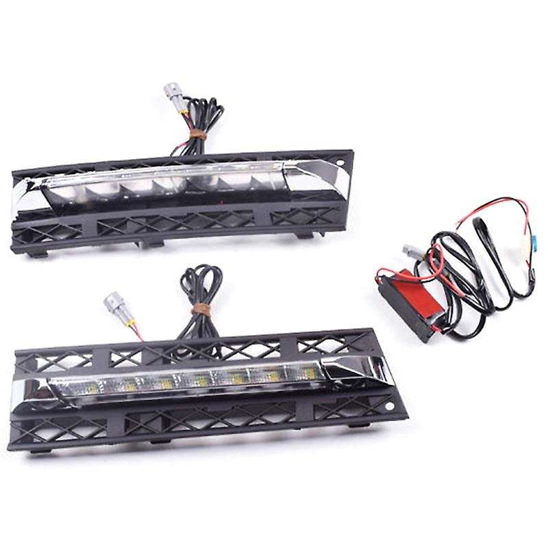 Car 12V Daytime Running Lights DRL LED Fog Lamp for 7 Series F01 F02 730I/740I/750I/760I 2009-2012