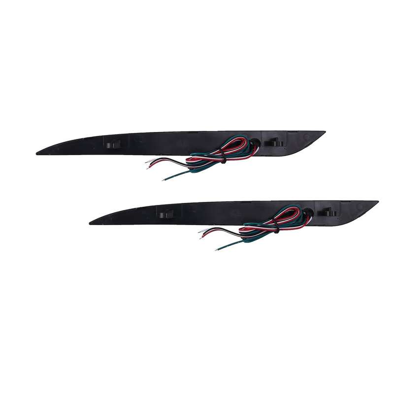 Car 12V LED White Light Rear Bumper Brake Lights Waterproof Driving Stop Tail Lamps for Model S 2012