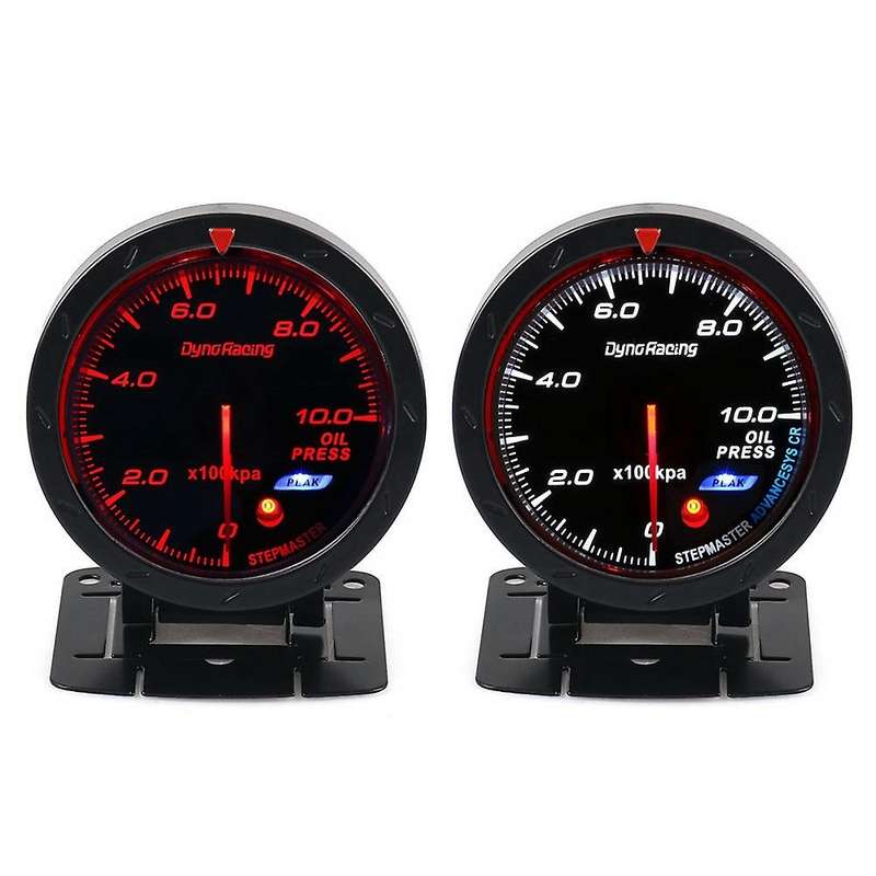 Car 12V Universal Car Modified Racing Colours Meter Accessory High Sensitivity Car Instrument(Oil Pr