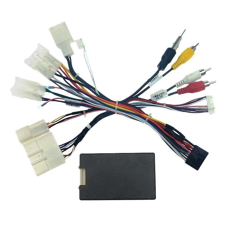 Car 16PIN Audio Power Cord Radio Wiring Harness with Canbus Box for 2017-2019