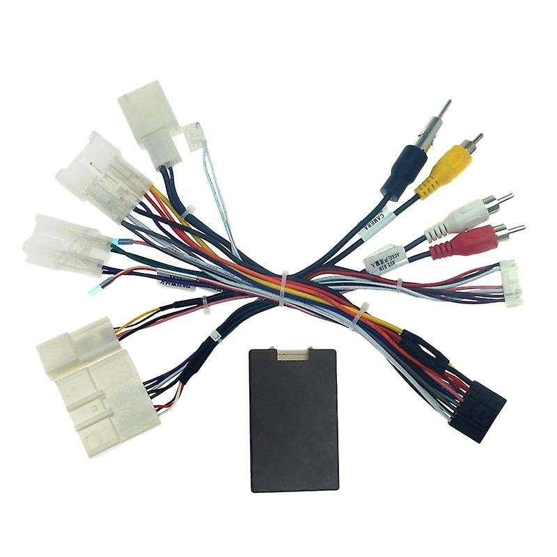 Car 16PIN Audio Power Cord Radio Wiring Harness with Canbus Box for 2017-2019