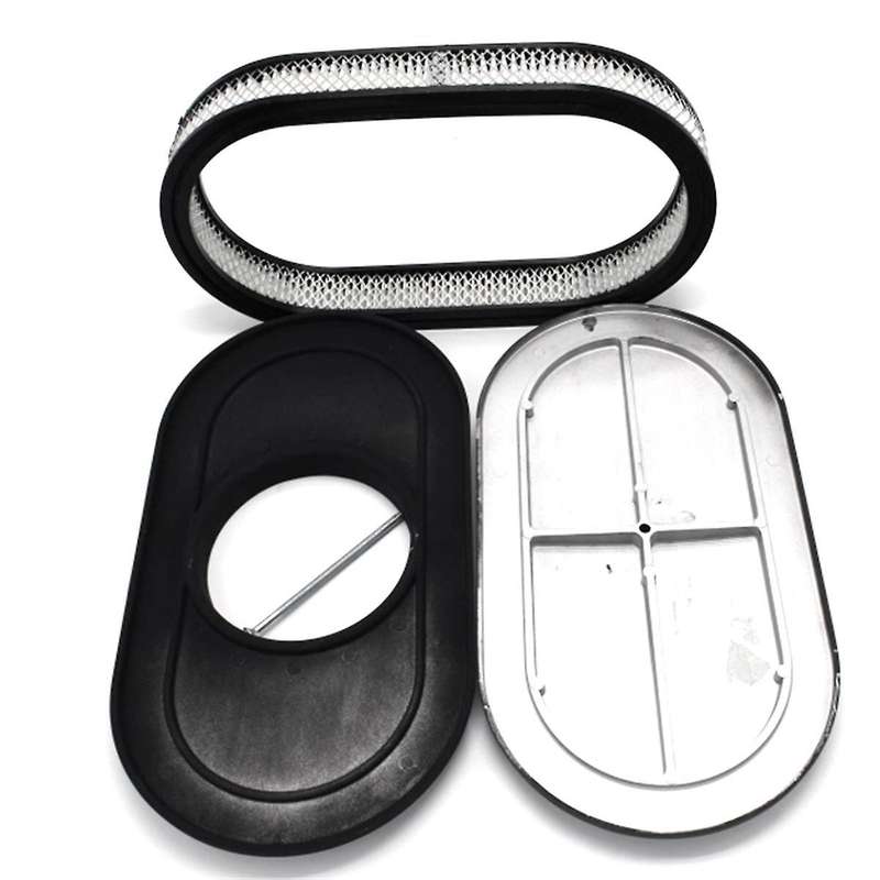 Car 15Inch Oval Air Cleaner Air Filter Kit 6318BLK for Air Purifier Car Accessories