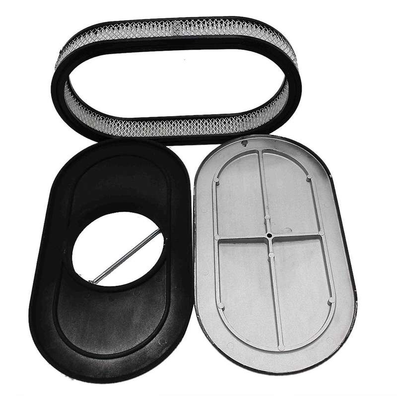 Car 15Inch Oval Air Cleaner Air Filter Kit 6318BLK for Air Purifier Car Accessories