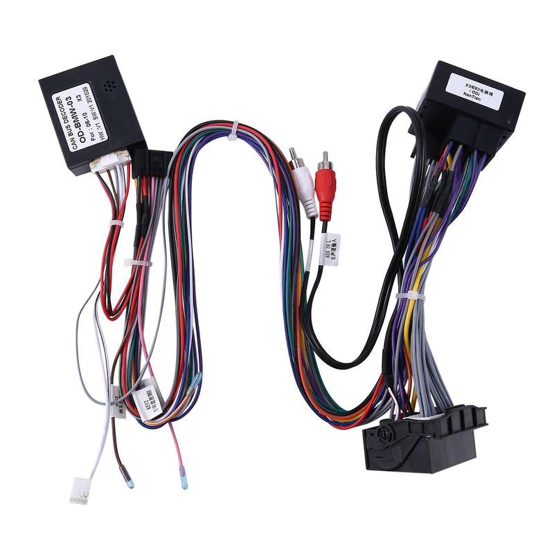 Car 16Pin Power Wiring Harness Cable Adapter with Canbus for X3/E83(06-10) Install Android Stereo Pl