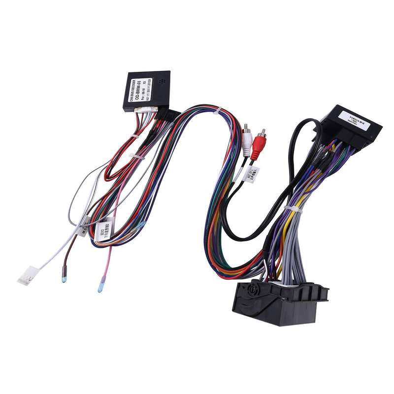 Car 16Pin Power Wiring Harness Cable Adapter with Canbus for X3/E83(06-10) Install Android Stereo Pl