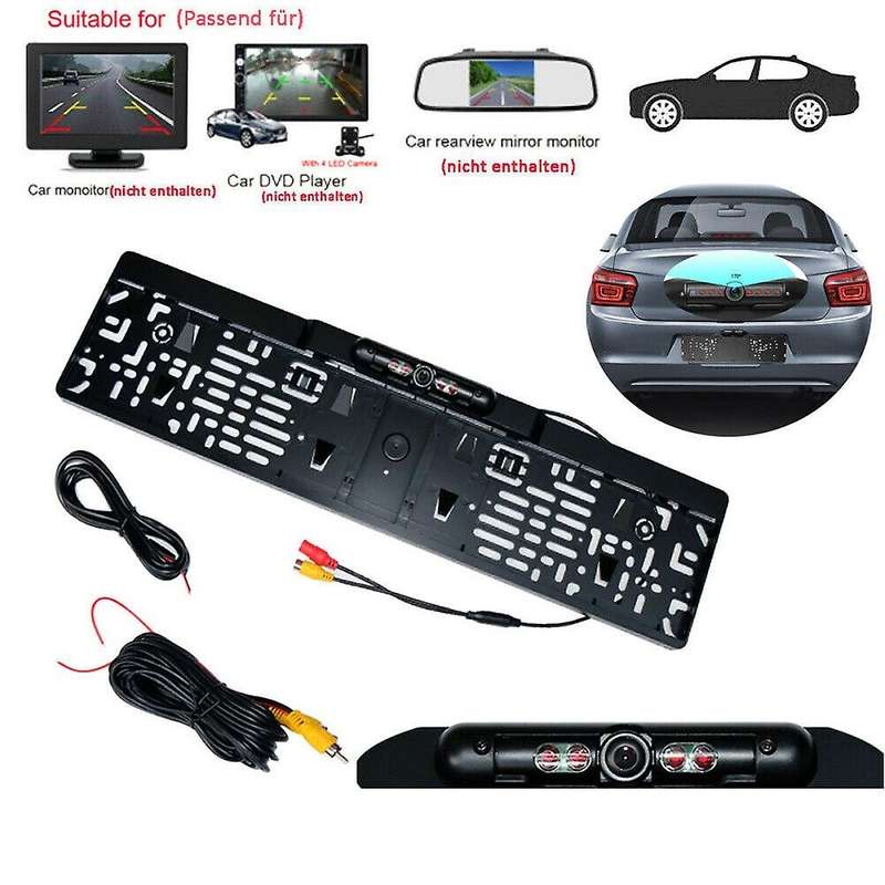 Car 170  IR LED Rear View Camera Wireless License Plate Parking Aid EU