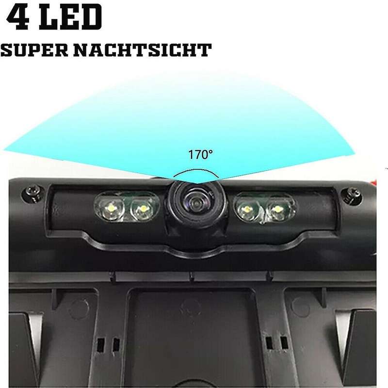 Car 170  IR LED Rear View Camera Wireless License Plate Parking Aid EU