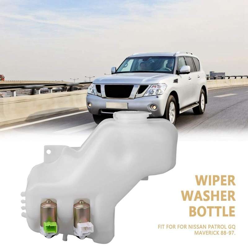 Car 2 Hole Windshield Wiper Washer Bottle with Pump Tank Kit for 88-97