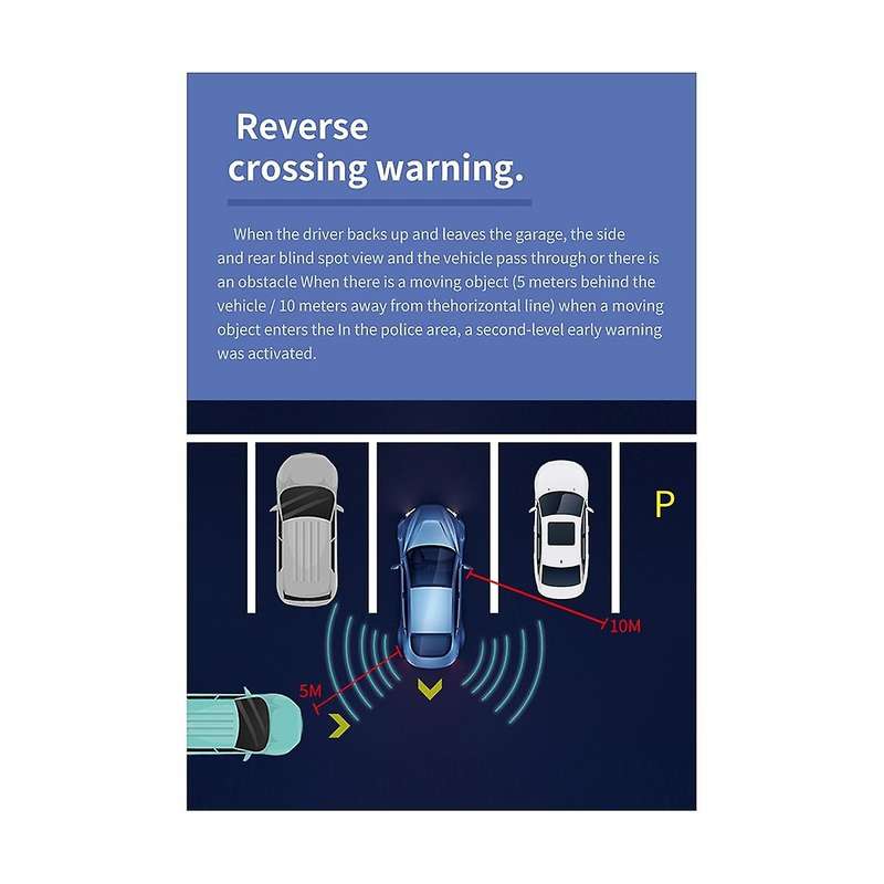 Car 24ghz Millimeter Wave Radar Blind Spot Detection System Horizontal Change Aided Parking