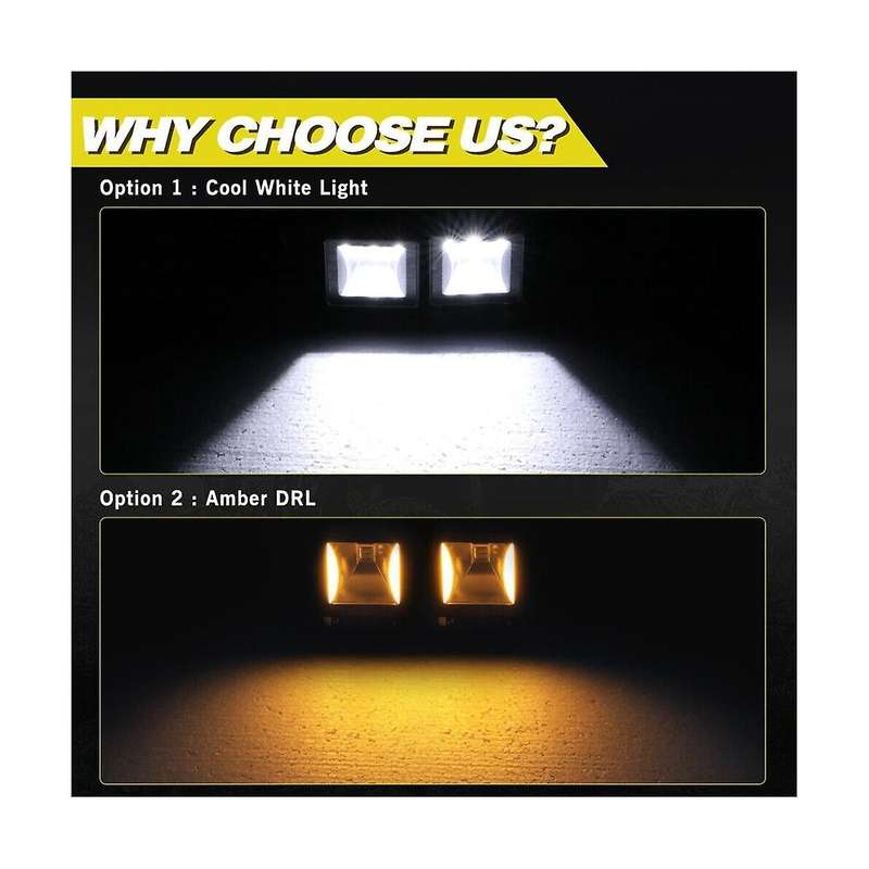 Car 2inch Spotlight for Off-road Pickup Truck Motorcycle Utv Atv 2inch Daytime Small Light E-mark E