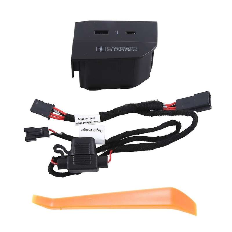 Car 27W USB Type C Fast Phone Charger Tray Pad Storage Box for 2 3 4 Series 2021-2023