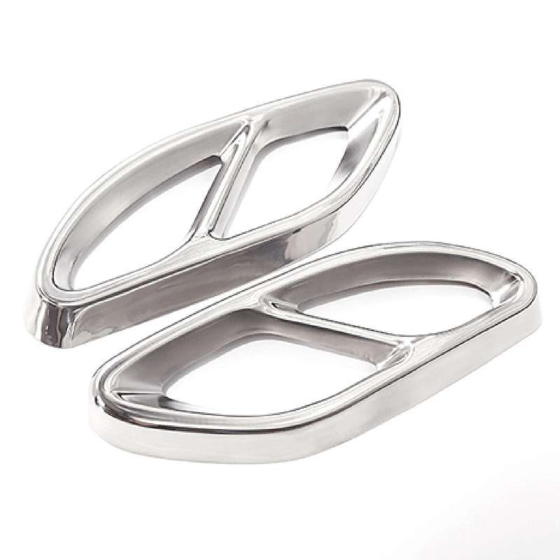 Car 2PCS Exhaust Pipe Tail Cover Trim for C E Class W176 W246 W213 W205 GLC