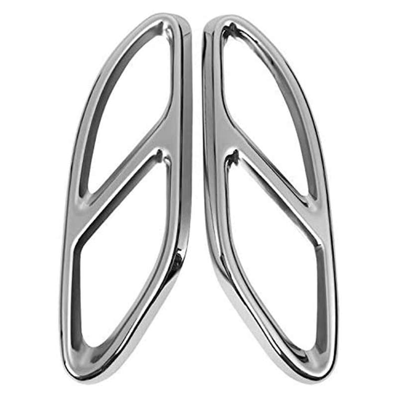 Car 2PCS Exhaust Pipe Tail Cover Trim for C E Class W176 W246 W213 W205 GLC