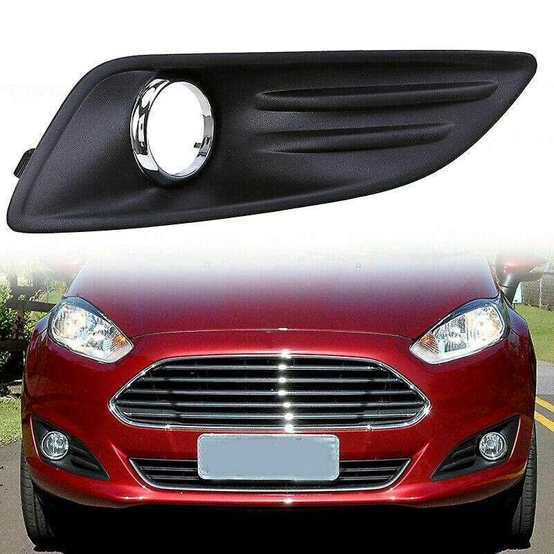 Car 2Pcs Kit Front Left Right Bumper Fog Light Lamp Cover Grille Fit for Fiesta 2013-2014