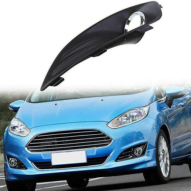 Car 2Pcs Kit Front Left Right Bumper Fog Light Lamp Cover Grille Fit for Fiesta 2013-2014