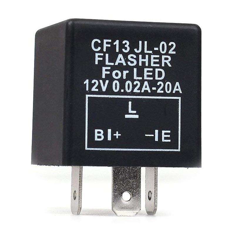 Car 3-pin Electronic LED 12V Flasher Relay Compatible Turn Signal Blinker