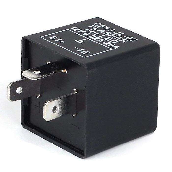Car 3-pin Electronic LED 12V Flasher Relay Compatible Turn Signal Blinker