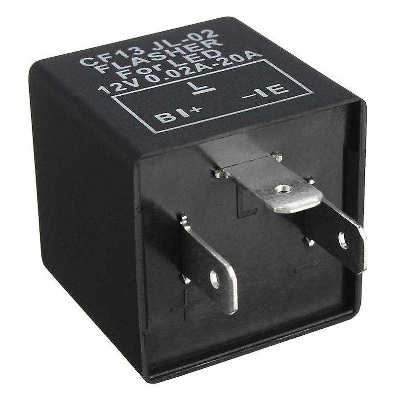 Car 3-pin Electronic LED 12V Flasher Relay Compatible Turn Signal Blinker