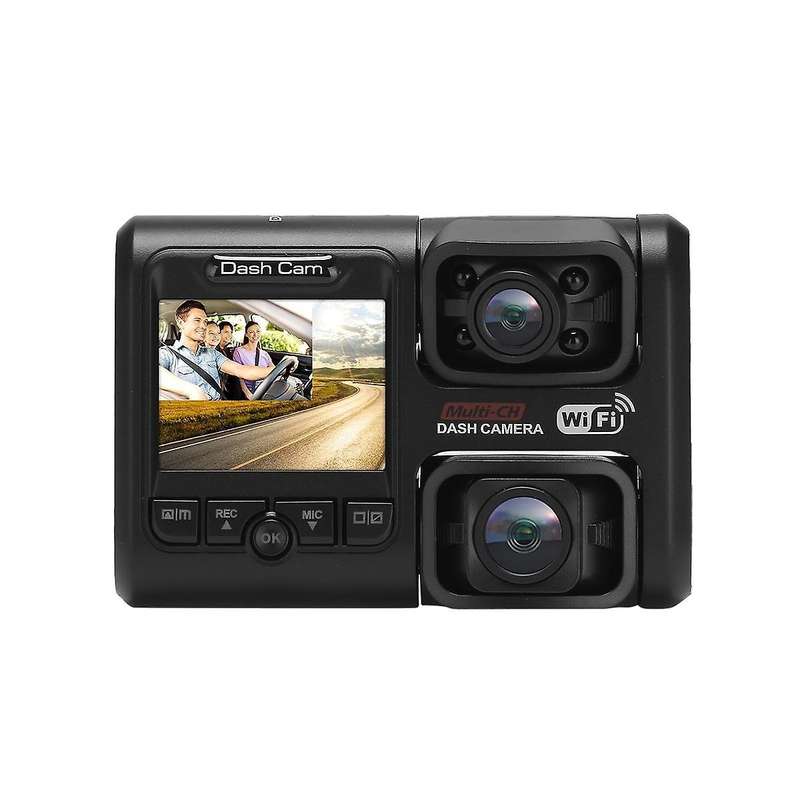 Car 4k 2160p Wifi- Dual Lens Dvr Night Vision Dash Camera Video Recorder D30h 24 Hour Parking Monit