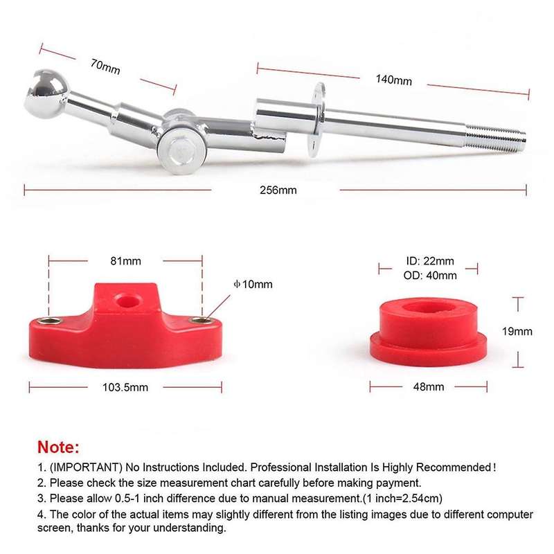 Car 6-Speed Bushing +Short Throw Shifter Kit for 2004-2020