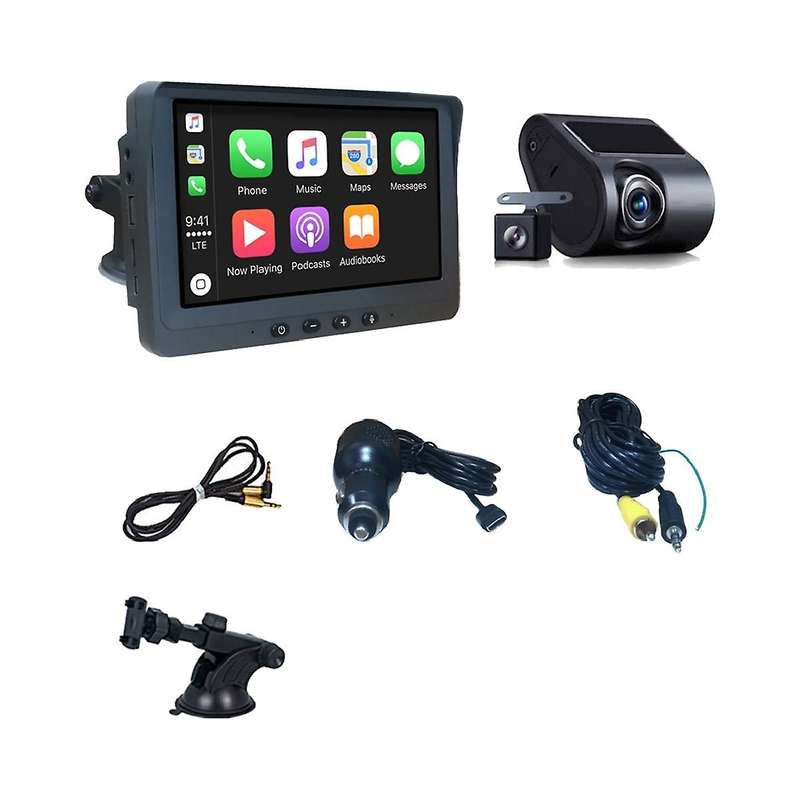 Car 7 Inch Navigation Central Control Bluetooth Universal Mp5 Wireless Carplay Hd Digital Touch Scr